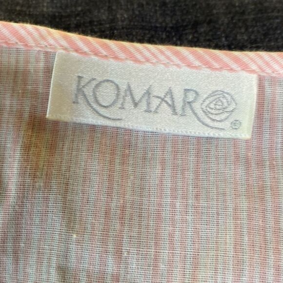 Vintage Komar Pink and White Nightgown - Picture 5 of 8